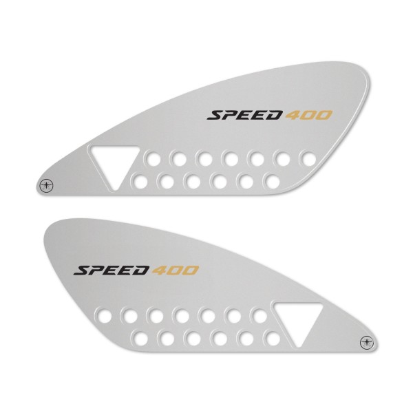 Adesivi 3D Protezioni Fianchi Serbatoio moto compatibile con Triumph Speed 400