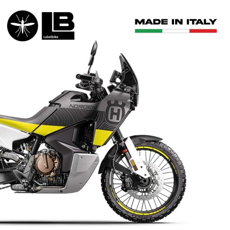 Kit strisce adesive per cerchi moto compatibili Husqvarna Norden 901