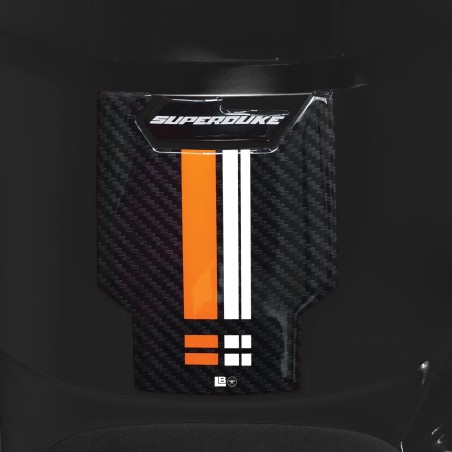 Adesivo 3D Paraserbatoio BASSO moto compatibile con KTM 1390 Super Duke R 2024