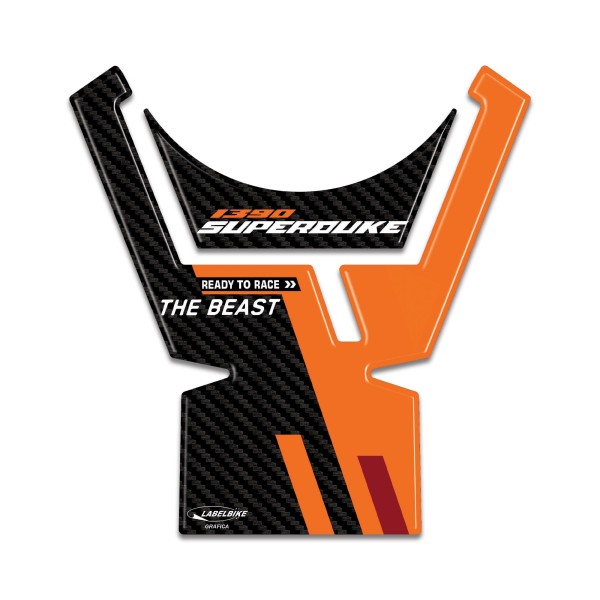 Paraserbatoio ALTO Adesivo 3D moto compatibile con KTM 1390 Super Duke R 2024