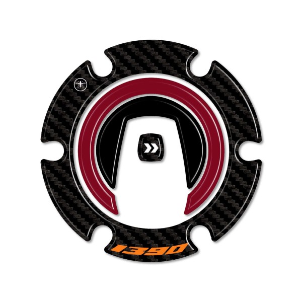 Sticker 3D Protection de bouchon de réservoir compatible avec KTM 1390 Super Duke R 2024
