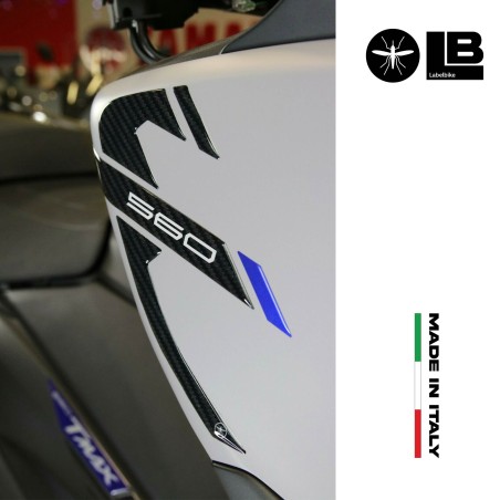 2 ADESIVI gel 3D PARASPIGOLI CARENE scooter compatibili YAMAHA TMAX 560 2020-21
