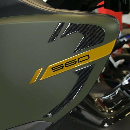 2 ADESIVI gel 3D PARASPIGOLI CARENE scooter compatibili YAMAHA TMAX 560 2020-21