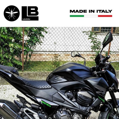 Protezioni Laterali serbatoio z800 adesivi compatibili con moto Kawasaki carbon