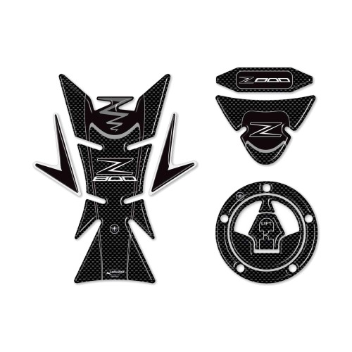 Harz Aufkleber Kit Kohlefaser Protektoren kompatibel für Motorrad Z800 Kawasaki Z 800