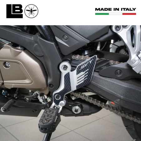 Stickers 3D repose-pieds moto compatibles avec QJ Motor SVT 650 X