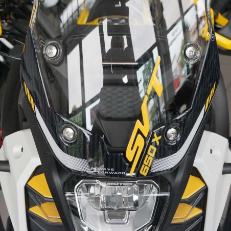 Pegatinas 3D Protectores Delanteros parabrisas moto compatible con QJ Motor SVT 650 X