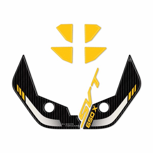 Stickers 3D Protecteurs avant pare-brise moto compatible avec QJ Motor SVT 650 X