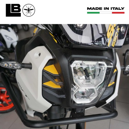 Adesivi 3D Protezioni Frontali Cupolino moto compatibili con QJ Motor SVT 650 X