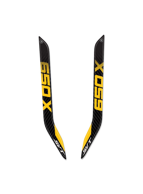 3D Stickers Passenger Handles compatible with QJ Motor SVT 650 X 2