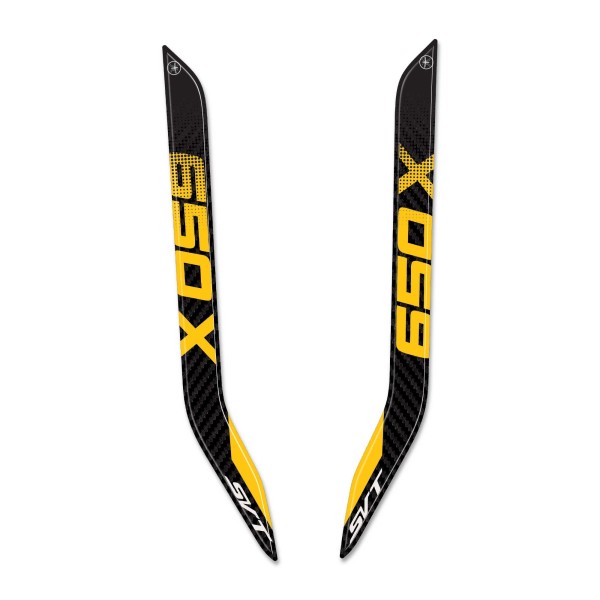 Pegatinas 3D Asideros Pasajero compatibles con QJ Motor SVT 650 X