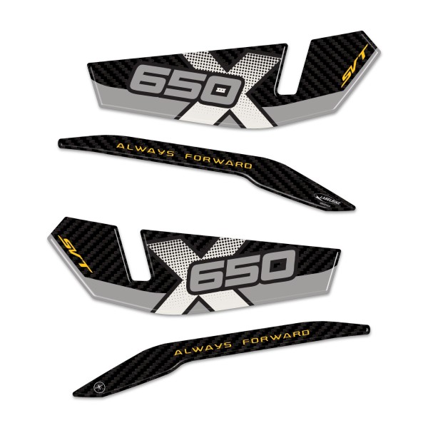 Pegatinas de Resina 3D Protección Guardamanos Motocicleta compatible con QJ Motor SVT 650 X