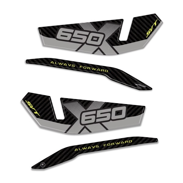 Pegatinas de Resina 3D Protección Guardamanos Motocicleta compatible con QJ Motor SVT 650 X