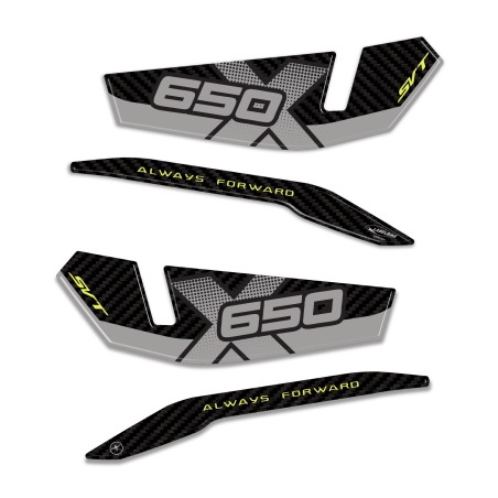 3D Harz Aufkleber 3D Handschutz Schutz Motorrad kompatibel mit QJ Motor SVT 650 X