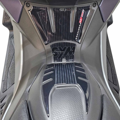 Kit Adesivi 3D Protezione Pedana e Sportello compatibili con Sym Maxsym TL 508