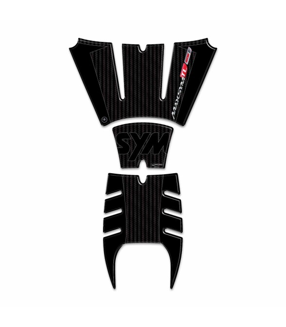 Kit Adesivi 3D Protezione Pedana e Sportello compatibili con Sym Maxsym TL 508