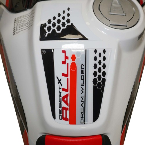 Protecteur de réservoir moto 3D adhésif compatible avec Ducati DesertX Rallye