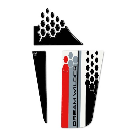 Protector de depósito de moto 3D adhesivo compatible con Ducati DesertX Rally