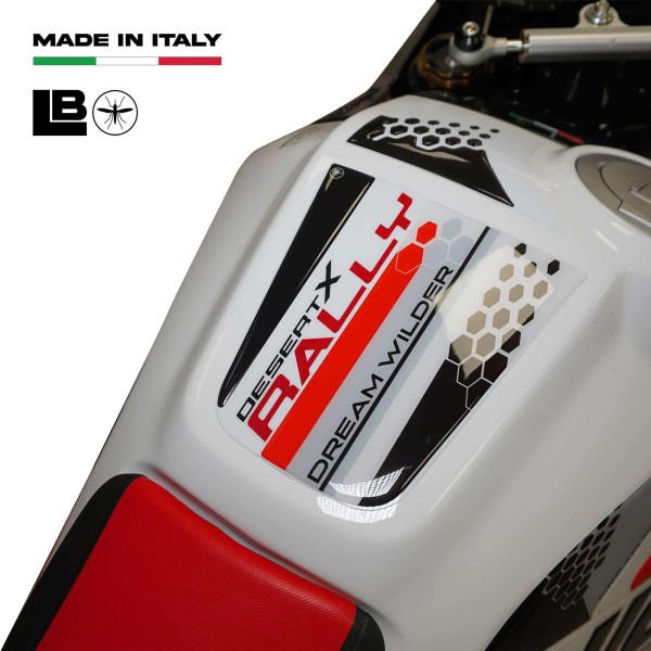 Protector de depósito de moto 3D adhesivo compatible con Ducati DesertX Rally