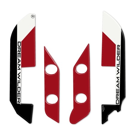 Stickers 3D mudguard protection compatible with Ducati DesertX Rally