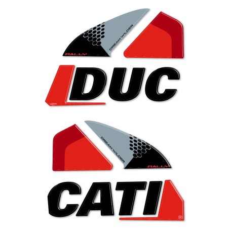 Adesivi Protezioni laterali serbatoio moto compatibili con Ducati DesertX Rally