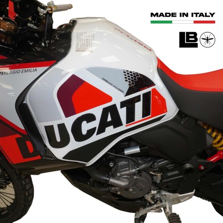 Pegatinas Protectores laterales de depósito de moto compatibles con Ducati DesertX Rally