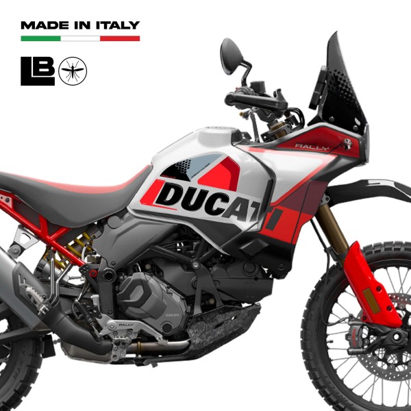 Stickers Motorcycle side tank protectors compatible with Ducati DesertX Rally