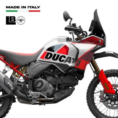 Adesivi Protezioni laterali serbatoio moto compatibili con Ducati DesertX Rally