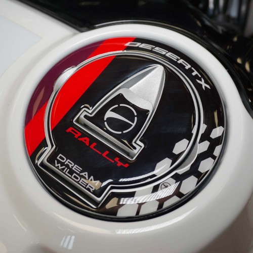 Sticker 3D Tank cap protection motorbike compatible with Ducati DesertX Rally