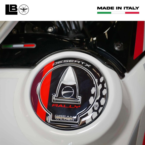 Sticker 3D Tank cap protection motorbike compatible with Ducati DesertX Rally