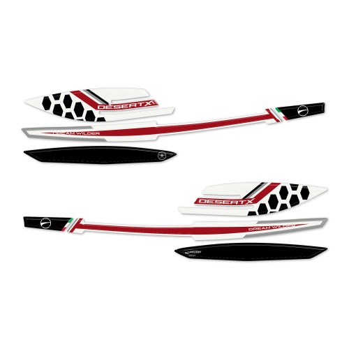 Protezioni Paramani moto Adesivi Gel 3D compatibili con Ducati Desertx Rally 2