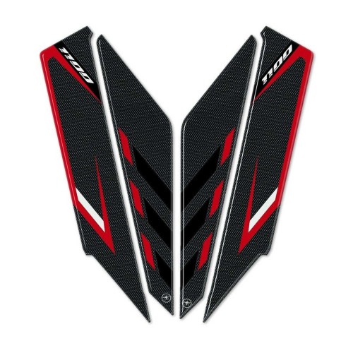 2 PROTECTIONS DE PANNEAU AVANT ADHESIVES 3D compatibles HONDA AFRICA TWIN 1100 L