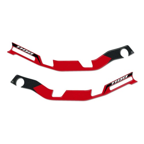 2 ADESIVI gel 3D per PARAMANI di SERIE MOTO compatibili HONDA AFRICA TWIN 1100 L