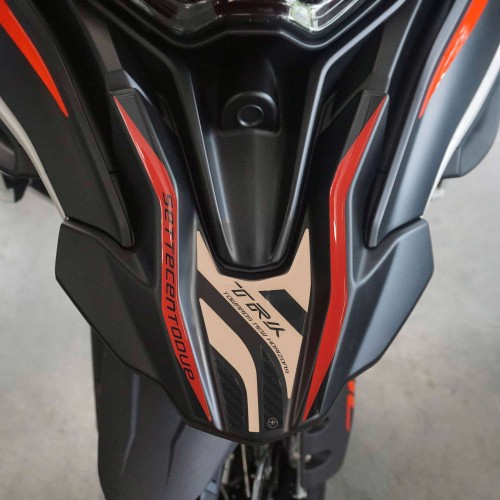 Autocollants de protection du bec avant compatibles avec Benelli TRK 702 702X Beige