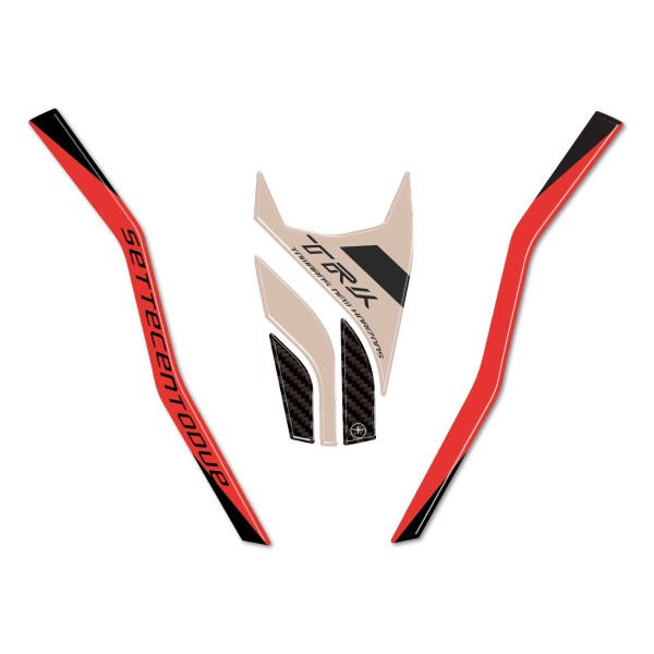 Autocollants de protection du bec avant compatibles avec Benelli TRK 702 702X Beige