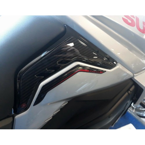 Stickers Protections latérales moto compatibles avec Suzuki Katana 2019-23 Rouge