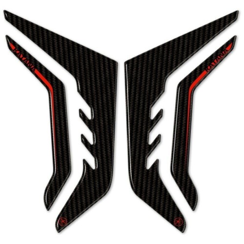 Stickers Motorcycle side protectors compatible with Suzuki Katana 2019-23 Red 2
