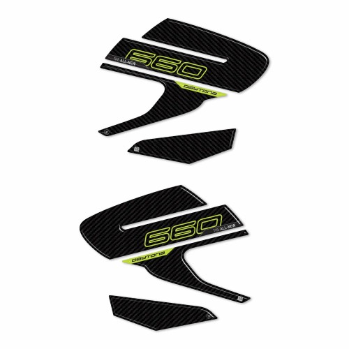Pegatinas 3D compatibles con los protectores laterales del depósito de la Triumph Daytona 660 2