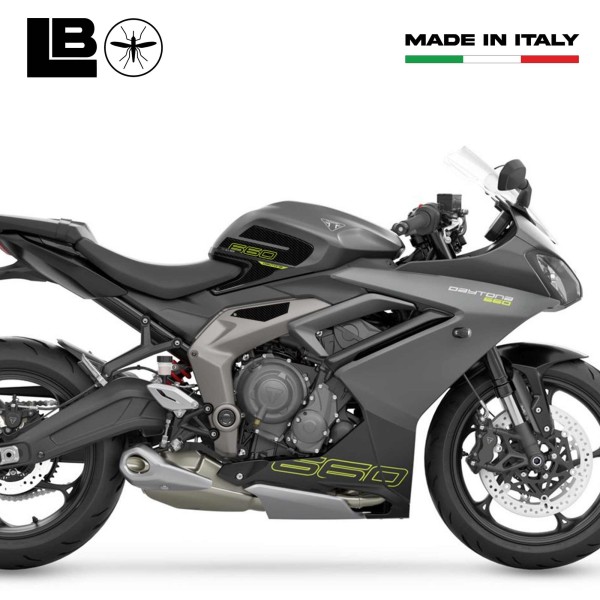 3D Stickers compatible with Triumph Daytona 660 Tank Side Protectors