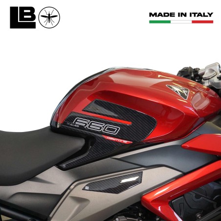 3D Stickers compatible with Triumph Daytona 660 Tank Side Protectors