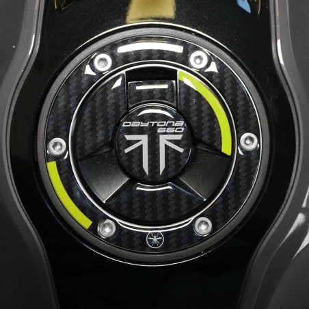 Adesivo 3D Tappo Serbatoio moto compatibile con Triumph Daytona 660 2024