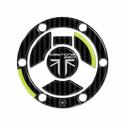 Adesivo 3D Tappo Serbatoio moto compatibile con Triumph Daytona 660 2024 2