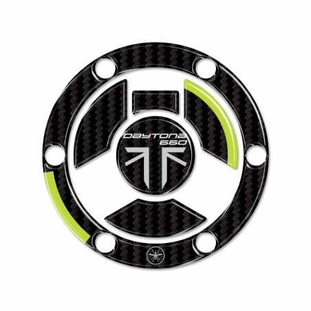Adesivo 3D Tappo Serbatoio moto compatibile con Triumph Daytona 660 2024