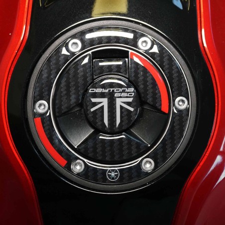 Adesivo 3D Tappo Serbatoio moto compatibile con Triumph Daytona 660 2024