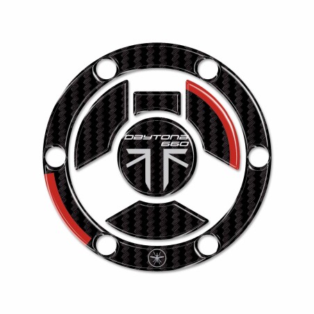 Adesivo 3D Tappo Serbatoio moto compatibile con Triumph Daytona 660 2024