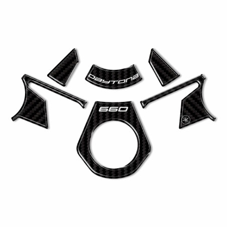 Plaque de fourche 3D adhésive moto compatible avec Triumph Daytona 660 2024