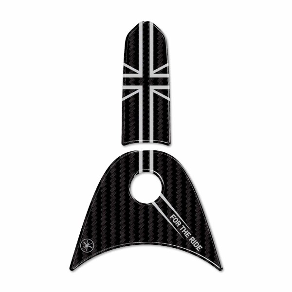 Protection de réservoir 3D adhésive compatible avec Triumph Daytona 660 2024