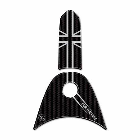 Adesivo 3D Sopraserbatoio protezione compatibile con Triumph Daytona 660 2024