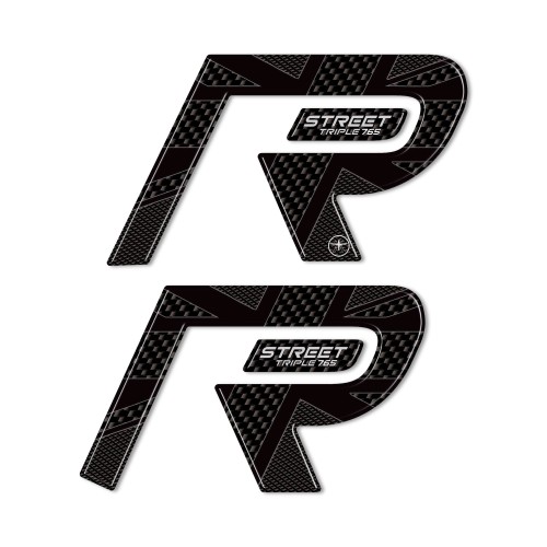 3D stickers compatible with Triumph Street Triple 765 R 2024 tank protectors 2