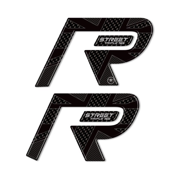 Pegatinas 3D compatibles con los protectores de depósito Triumph Street Triple 765 R 2024